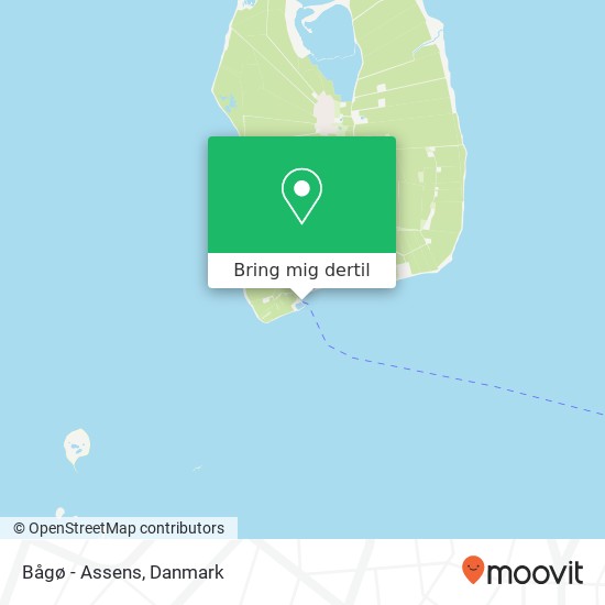 Bågø - Assens kort
