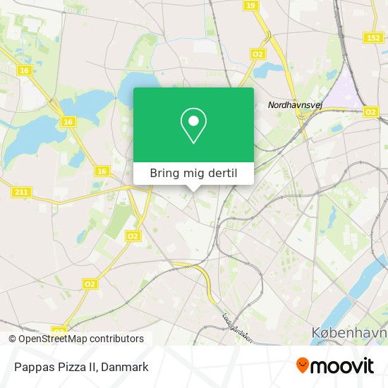 Pappas Pizza II kort