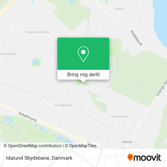 Idalund Skydebane kort