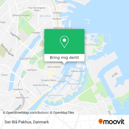 Det Blå Pakhus kort