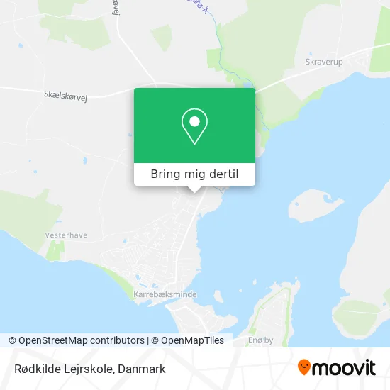 Rødkilde Lejrskole kort