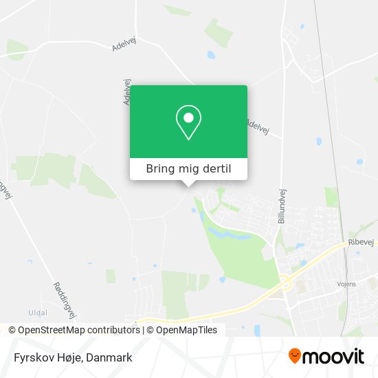 Fyrskov Høje kort