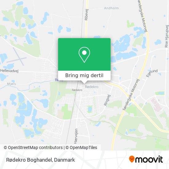 Rødekro Boghandel kort