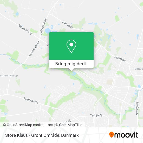 Store Klaus - Grønt Område kort
