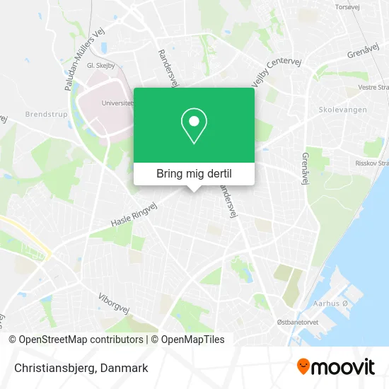 Christiansbjerg kort