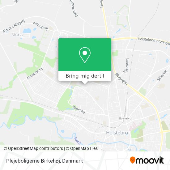 Plejeboligerne Birkehøj kort