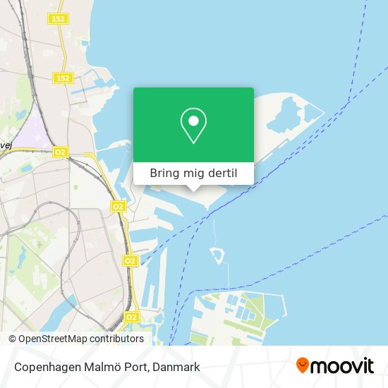 Copenhagen Malmö Port kort