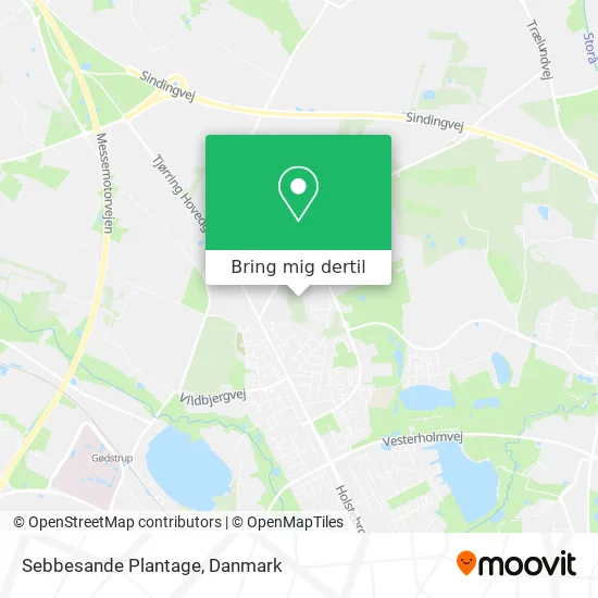 Sebbesande Plantage kort