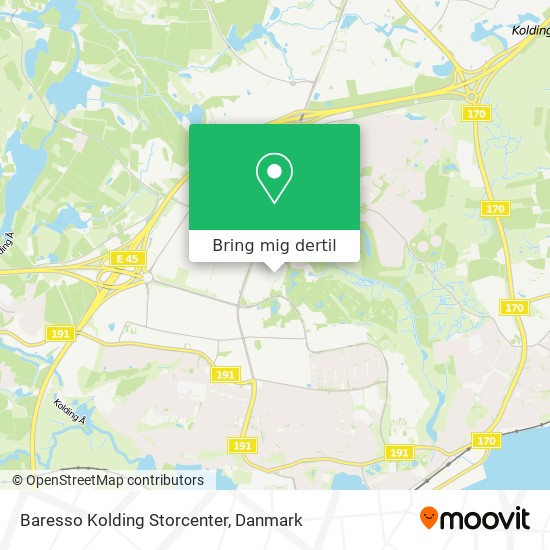 Baresso Kolding Storcenter kort