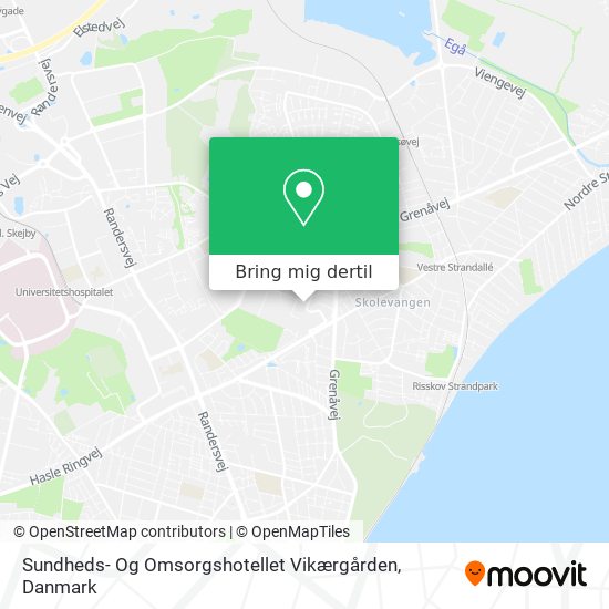 Sundheds- Og Omsorgshotellet Vikærgården kort