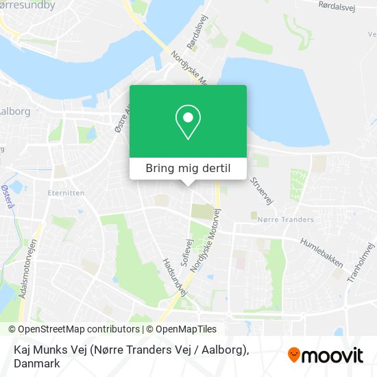 Kaj Munks Vej (Nørre Tranders Vej / Aalborg) kort