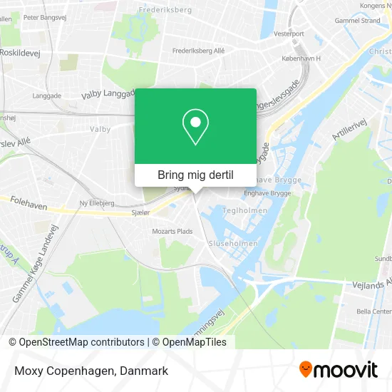 Moxy Copenhagen kort