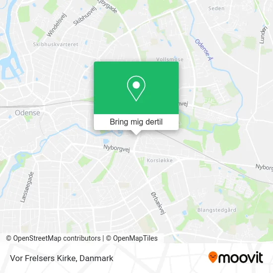 Vor Frelsers Kirke kort