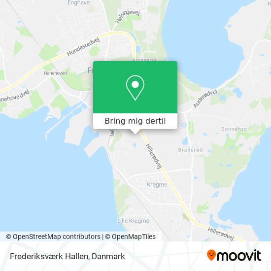 Frederiksværk Hallen kort