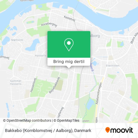 Bakkebo (Kornblomstvej / Aalborg) kort
