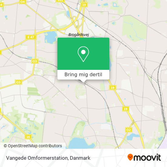 Vangede Omformerstation kort