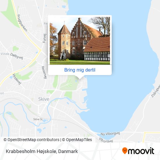 Krabbesholm Højskole kort