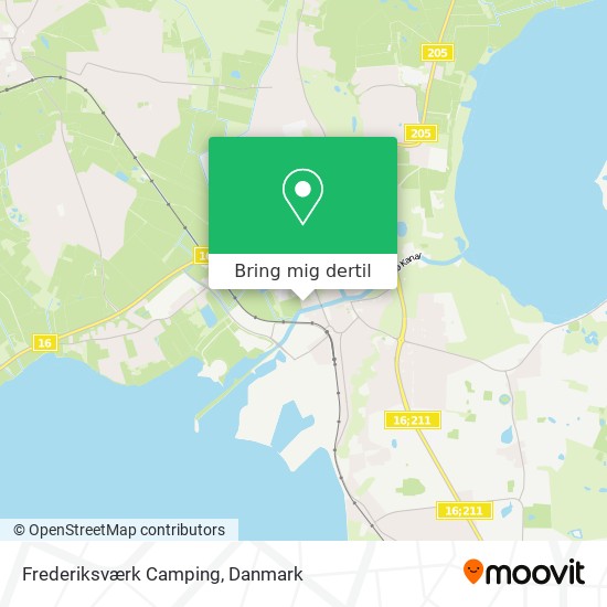 Frederiksværk Camping kort