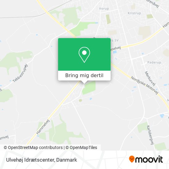 Ulvehøj Idrætscenter kort