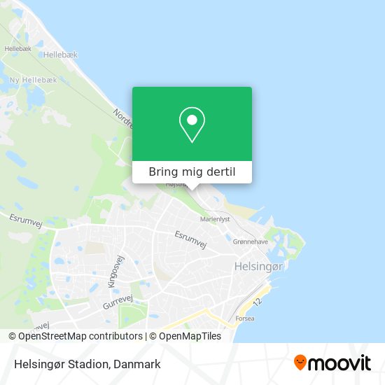 Helsingør Stadion kort
