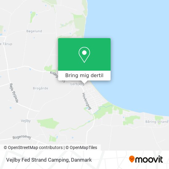 Vejlby Fed Strand Camping kort