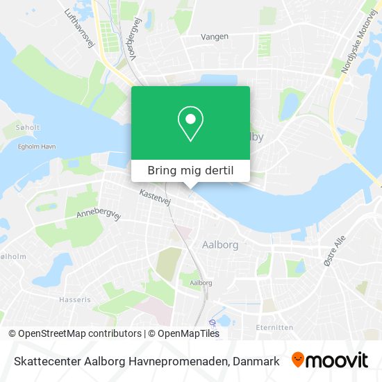 Skattecenter Aalborg Havnepromenaden kort