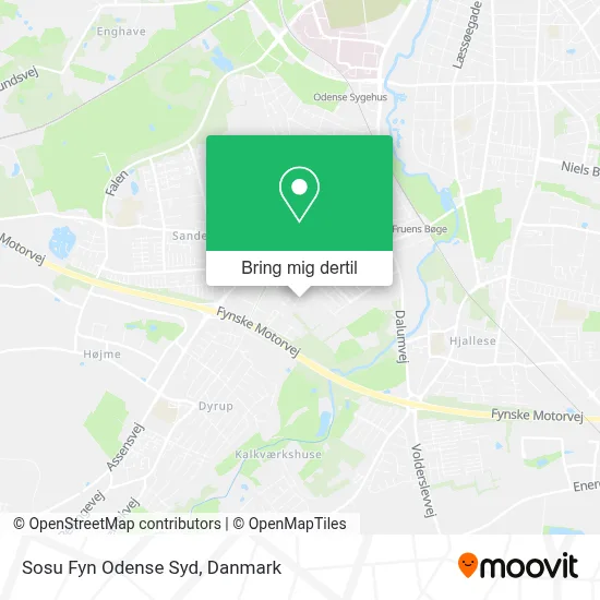 Sosu Fyn Odense Syd kort