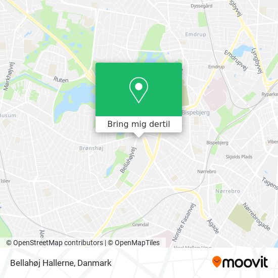 Bellahøj Hallerne kort