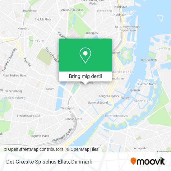 Det Græske Spisehus Ellas kort