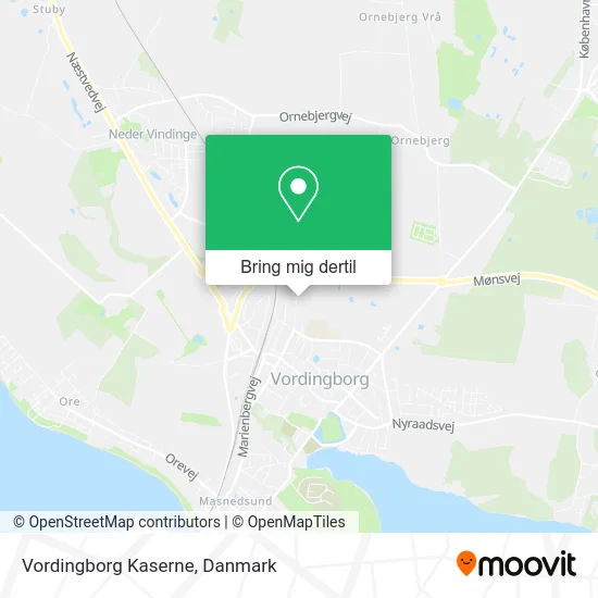 Vordingborg Kaserne kort