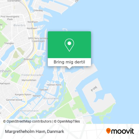 Margretheholm Havn kort