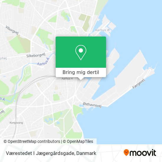 Værestedet I Jægergårdsgade kort