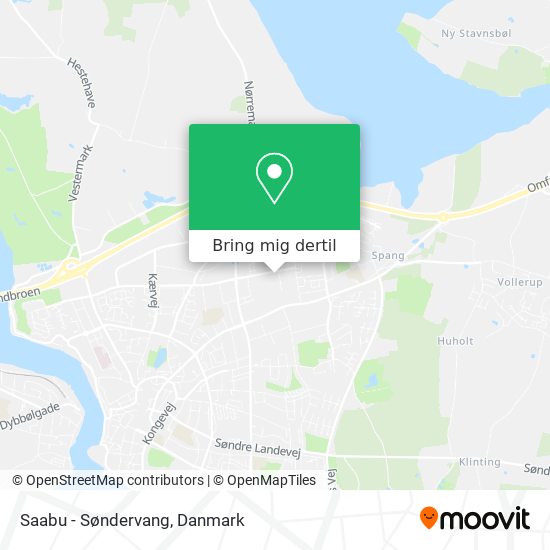 Saabu - Søndervang kort