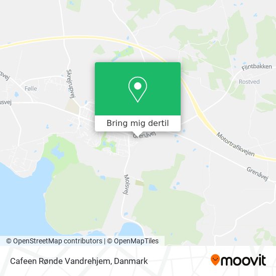 Cafeen Rønde Vandrehjem kort