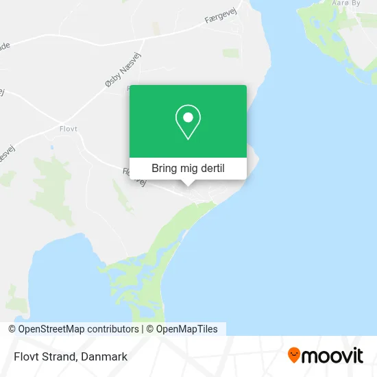 Flovt Strand kort