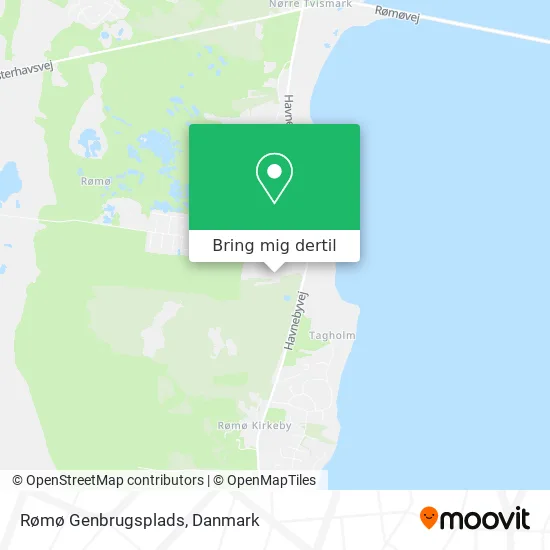 Rømø Genbrugsplads kort