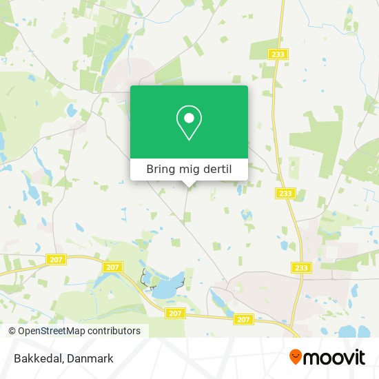 Bakkedal kort