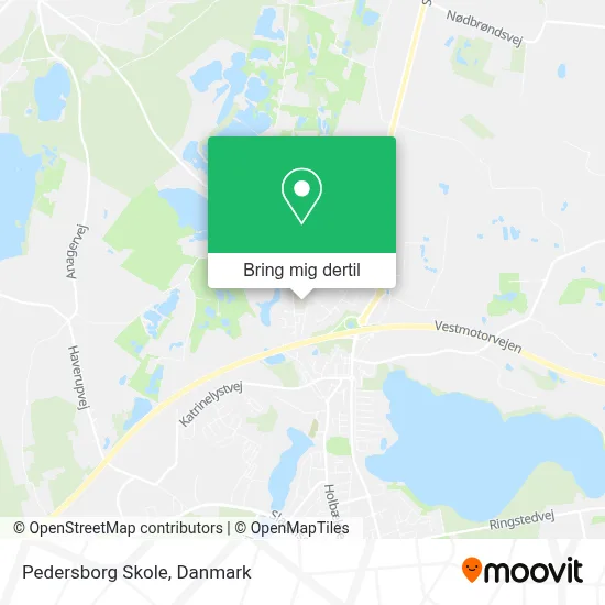 Pedersborg Skole kort