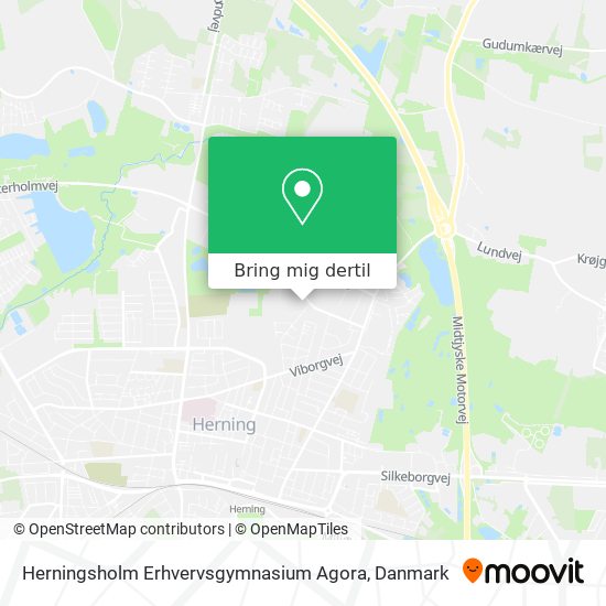 Herningsholm Erhvervsgymnasium Agora kort