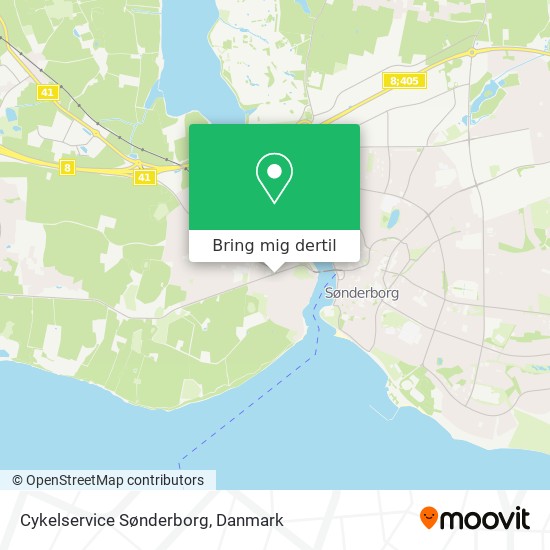 Cykelservice Sønderborg kort