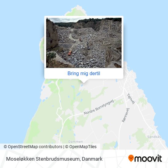 Moseløkken Stenbrudsmuseum kort