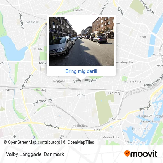 Valby Langgade kort