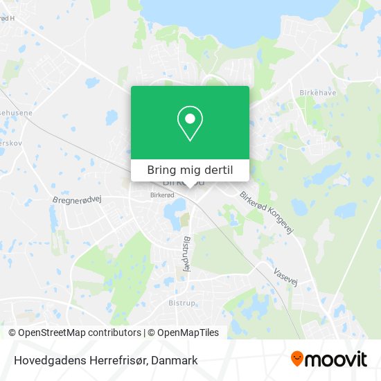 Hovedgadens Herrefrisør kort