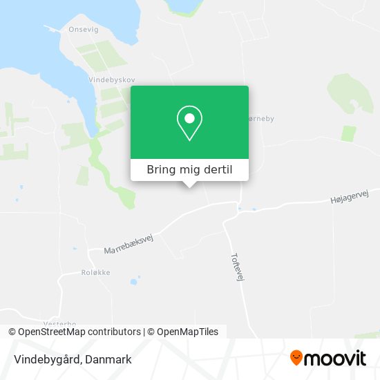Vindebygård kort