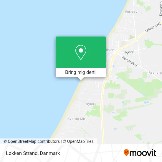 Løkken Strand kort