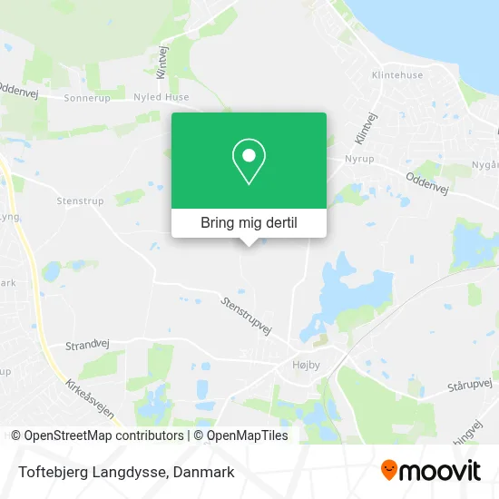 Toftebjerg Langdysse kort