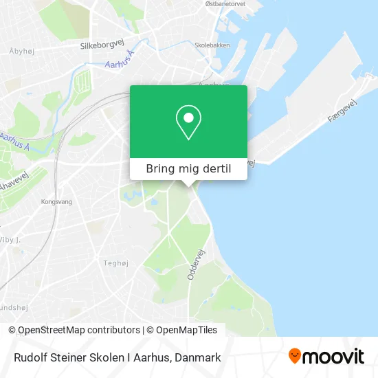 Rudolf Steiner Skolen I Aarhus kort