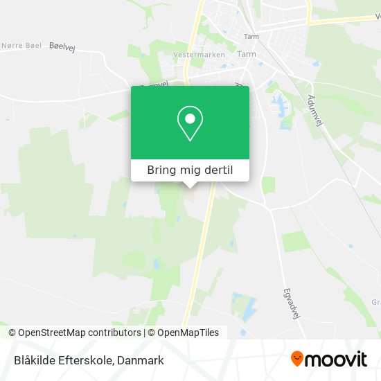 Blåkilde Efterskole kort