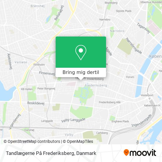 Tandlægerne På Frederiksberg kort