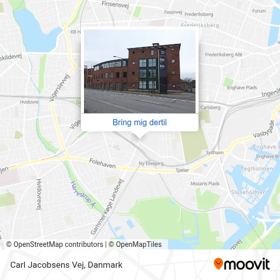 Carl Jacobsens Vej kort